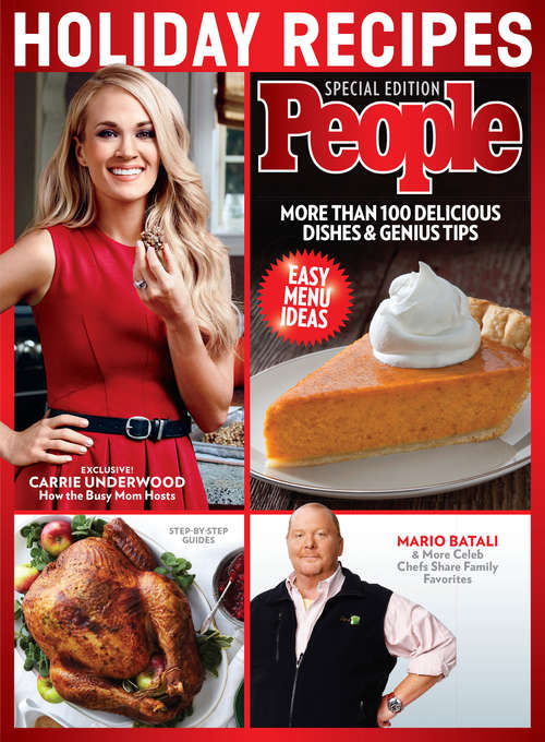 Book cover of PEOPLE Holiday Recipes: More Than 100 Delicious Dishes & Genius Tips
