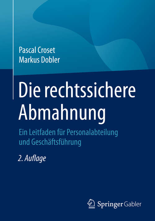 Book cover of Die rechtssichere Abmahnung
