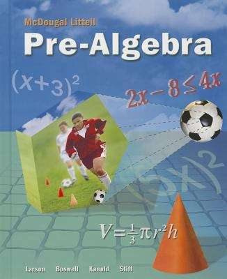 Book cover of Pre-Algebra