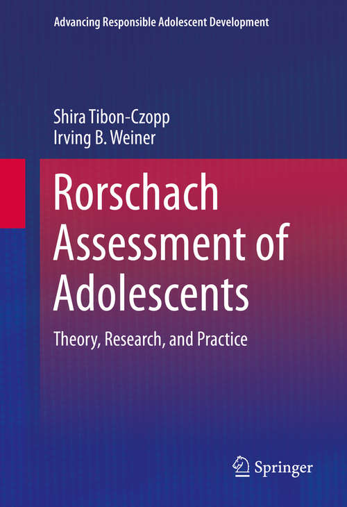 Book cover of Rorschach Assessment of Adolescents