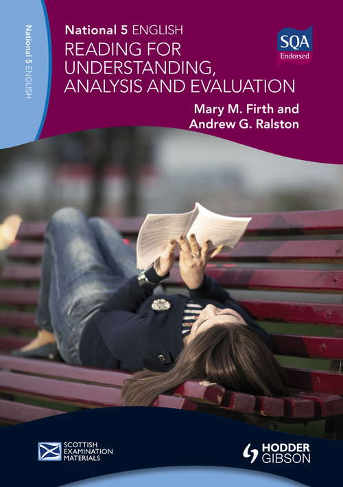Book cover of National 5 English: Reading for Understanding, Analysis and Evaluation