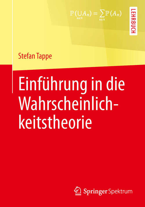Book cover of Einführung in die Wahrscheinlichkeitstheorie