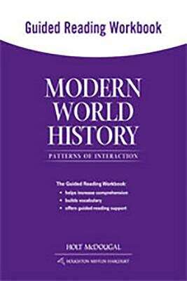 Book cover of Modern World History, Patterns of Interaction, Guided Reading Workbook