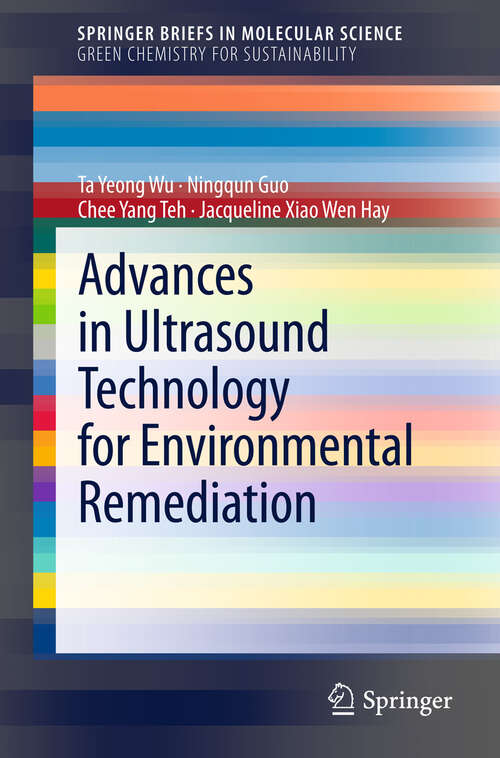 Book cover of Advances in Ultrasound Technology for Environmental Remediation