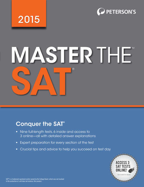 Book cover of Master the SAT 2015