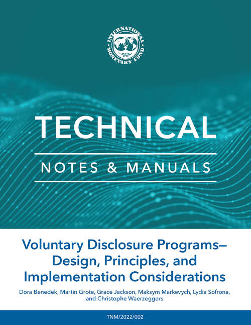 Book cover of Voluntary Disclosure Programs — Design, Principles, and Implementation Considerations