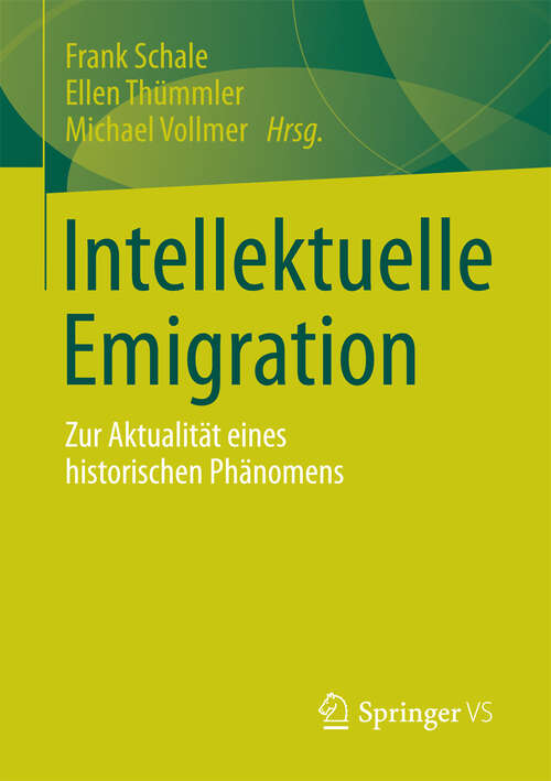 Book cover of Intellektuelle Emigration
