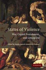 Book cover of States of Violence: War, Capital Punishment, and Letting Die