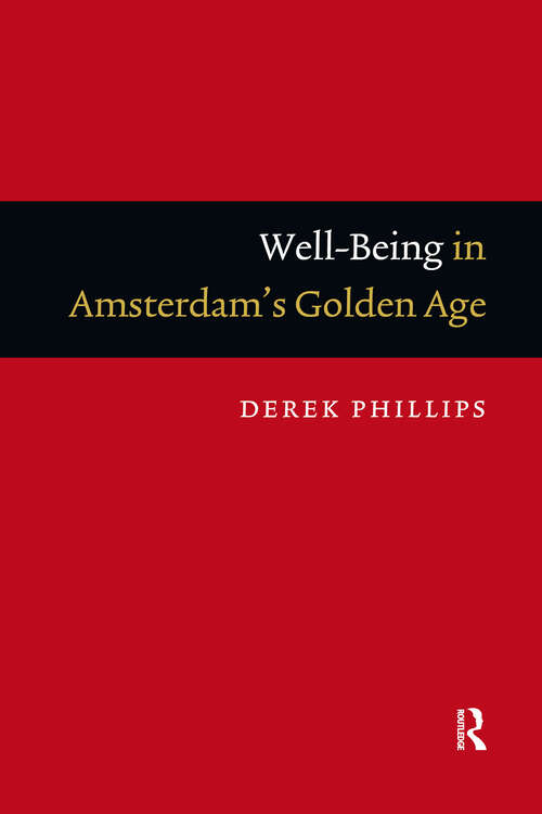 Book cover of Well-Being in Amsterdam's Golden Age (1)