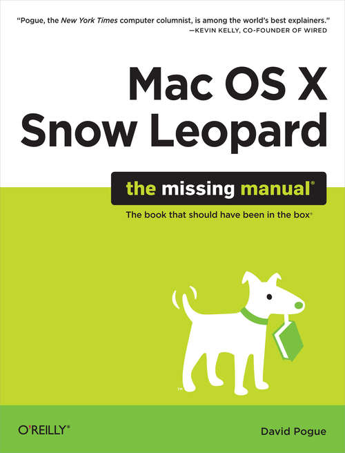 Book cover of Mac OS X Snow Leopard: The Missing Manual