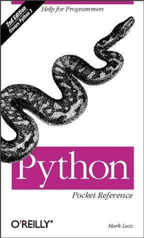 Python Pocket Reference, 2nd Edition