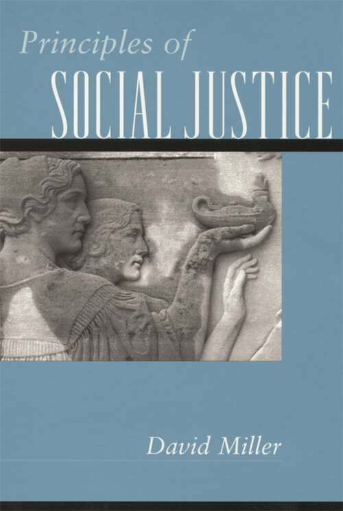 Book cover of Principles of Social Justice