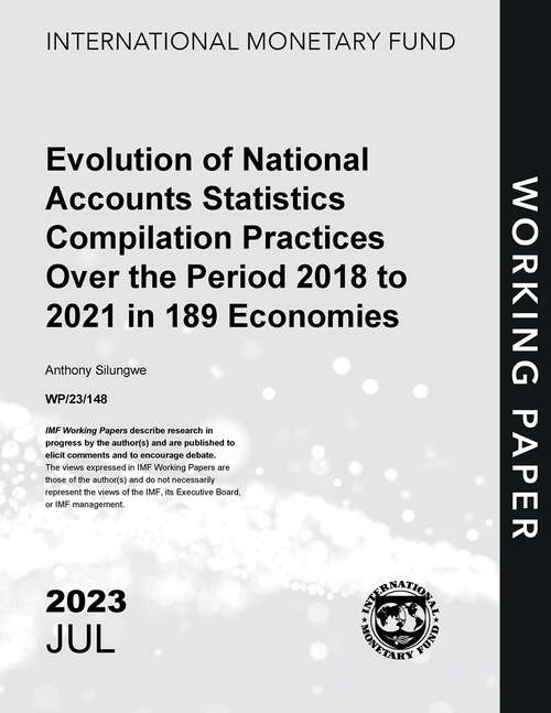 Book cover of Evolution of National Accounts Statistics Compilation Practices Over the Period 2018 to 2021 in 189 Economies