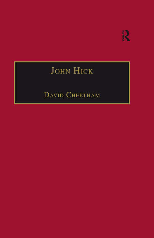 Book cover of John Hick: A Critical Introduction and Reflection