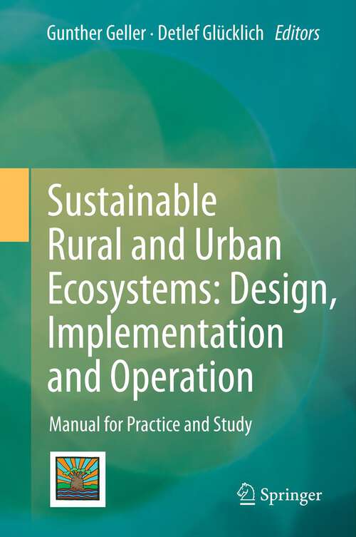 Book cover of Sustainable Rural and Urban Ecosystems: Design, Implementation and Operation