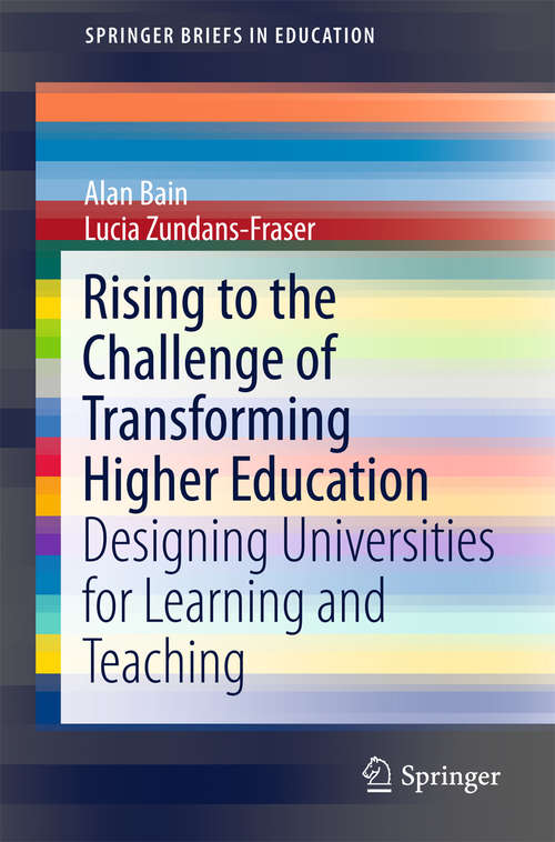 Book cover of Rising to the Challenge of Transforming Higher Education