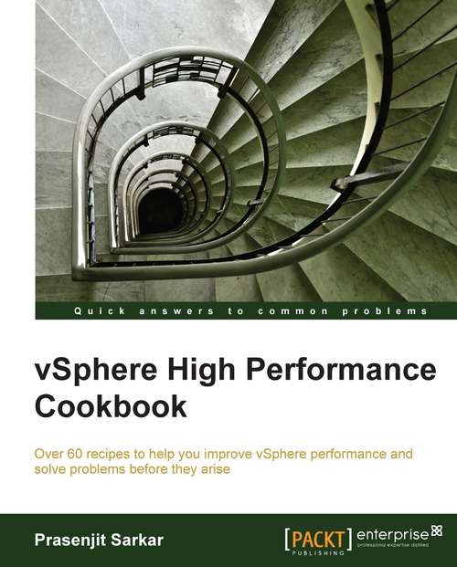 Book cover of vSphere High Performance Cookbook