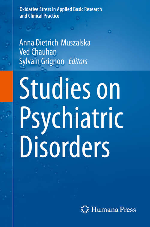 Studies on Psychiatric Disorders