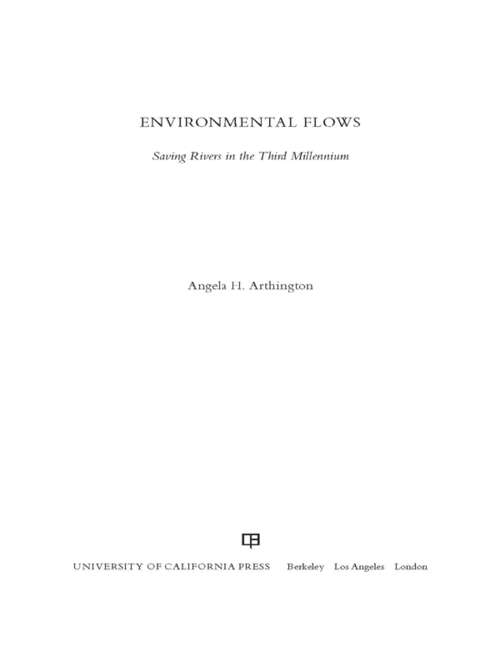 Book cover of Environmental Flows