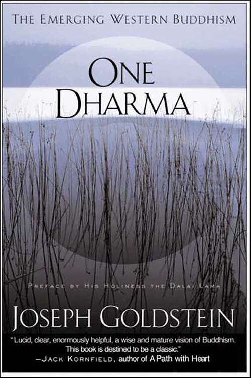 Book cover of One Dharma: The Emerging Western Buddhism