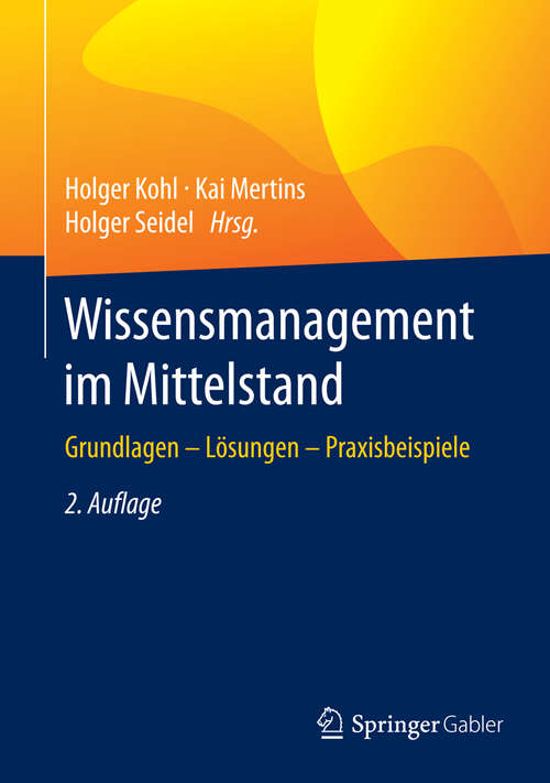 Book cover of Wissensmanagement im Mittelstand