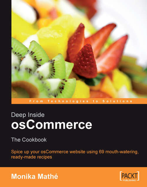 Book cover of Deep Inside osCommerce: The Cookbook