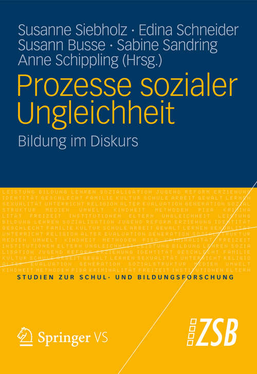 Book cover of Prozesse sozialer Ungleichheit