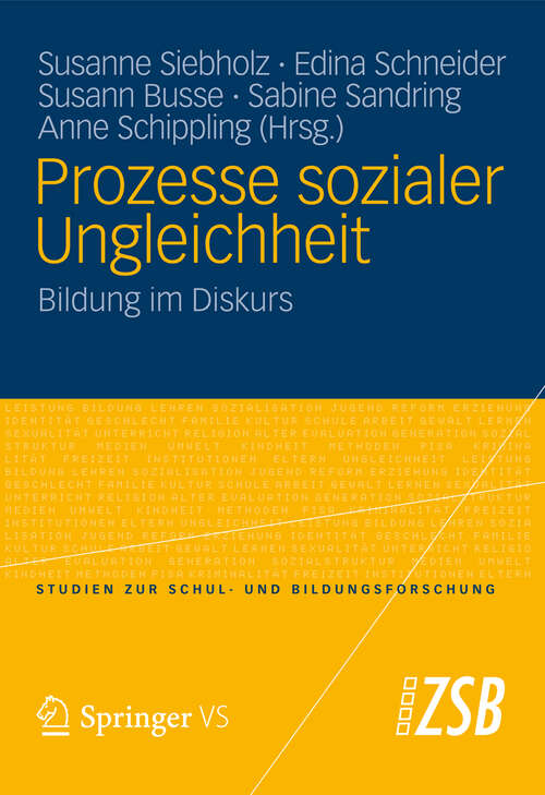 Book cover of Prozesse sozialer Ungleichheit
