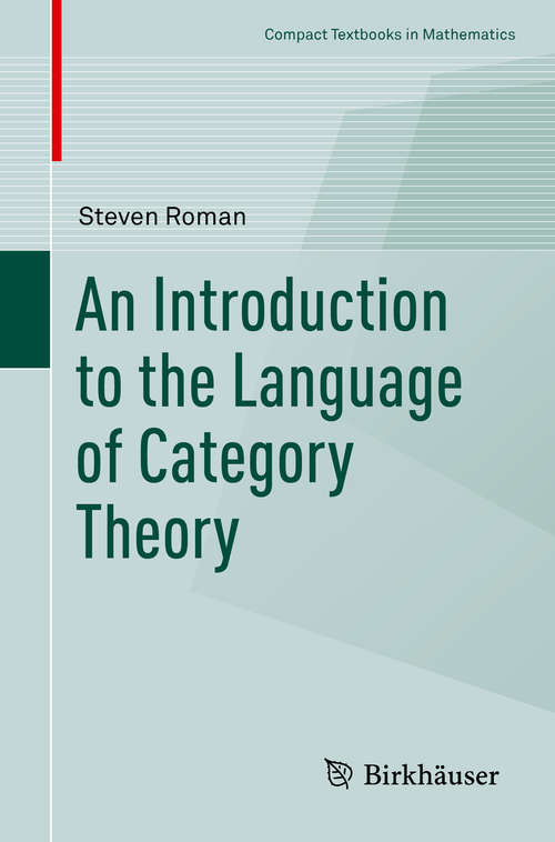 Book cover of An Introduction to the Language of Category Theory