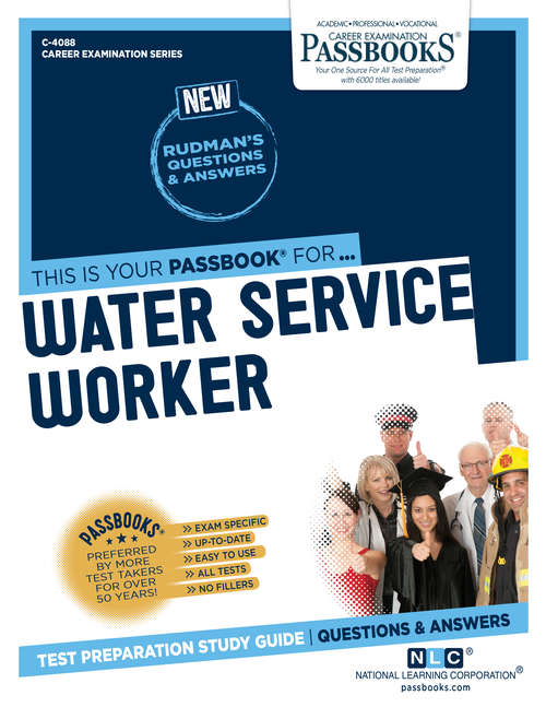 Book cover of Water Service Worker: Passbooks Study Guide (Career Examination Series)