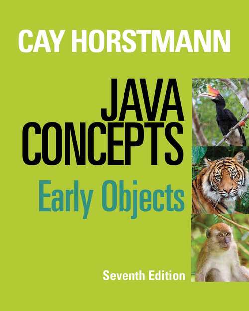 Book cover of Java Concepts: Early Objects (Seventh Edition)