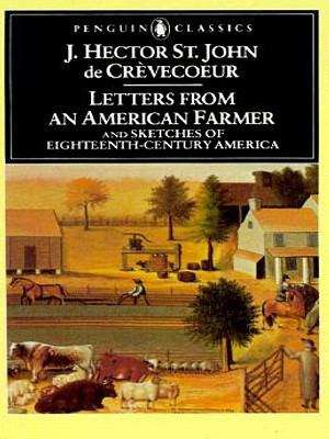 Book cover of Letters from an American Farmer and Sketches of Eighteenth-Century Ameri
