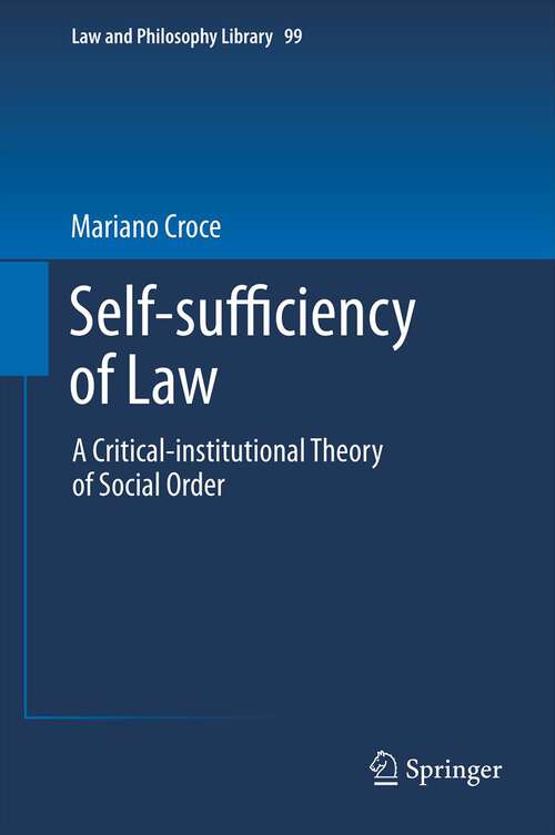 Book cover of Self-sufficiency of Law