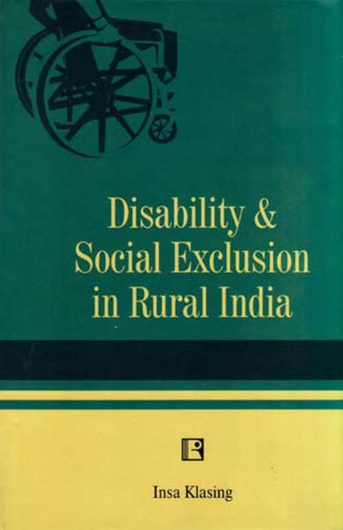 Book cover of Disability and Social Exclusion in Rural India