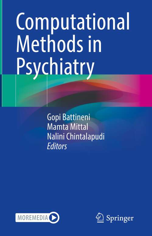 Book cover of Computational Methods in Psychiatry (1st ed. 2023)