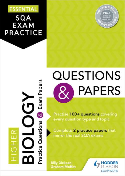 Book cover of Essential SQA Exam Practice: Higher Biology Questions and Papers