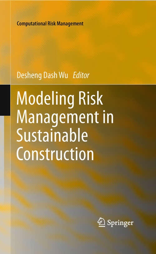 Book cover of Modeling Risk Management in Sustainable Construction