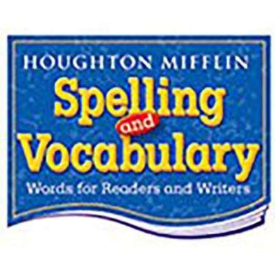 Book cover of Houghton Mifflin Spelling and Vocabulary [Grade 8]