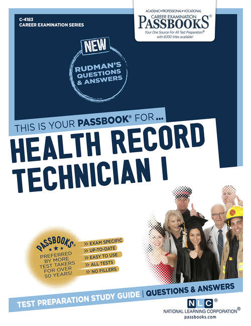 Book cover of Health Record Technician I: Passbooks Study Guide (Career Examination Series)