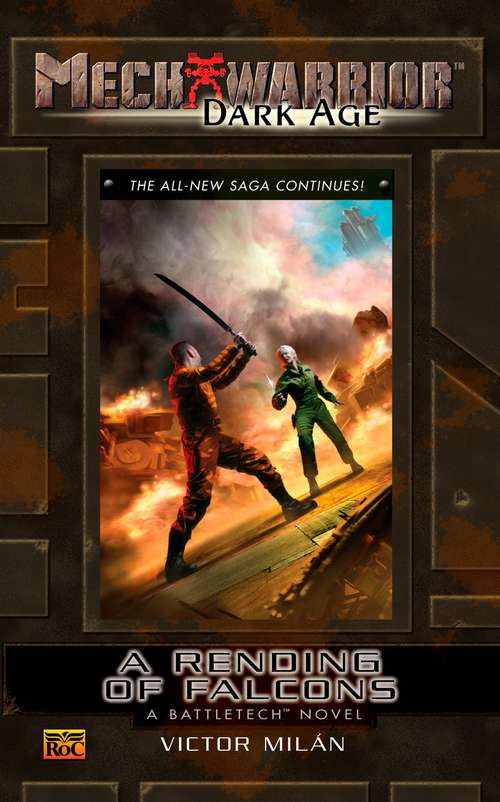 Book cover of Mechwarrior: A Rending of Falcons (Dark Age #26) (Battletech Novel)