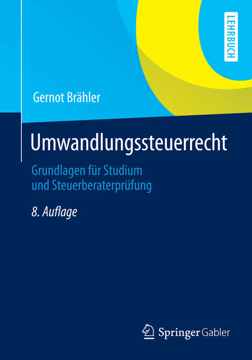 Book cover of Umwandlungssteuerrecht
