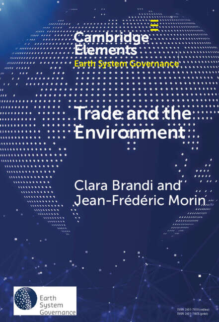 Book cover of Elements in Earth System Governance: Trade and the Environment