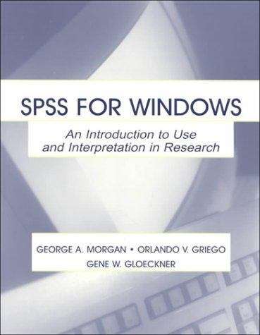 Book cover of SPSS for Windows: An Introduction to Use and Interpretation in Research