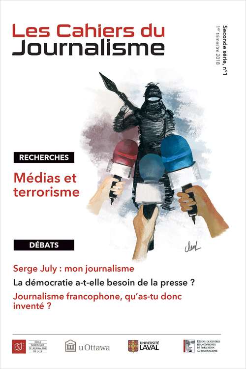 Book cover of Les Cahiers du Journalisme, V.2, NO3: La santé mentale dans les médias (Les Cahiers du Journalisme #1)