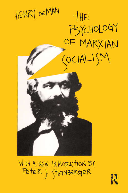 Cover image of The Psychology of Marxian Socialism