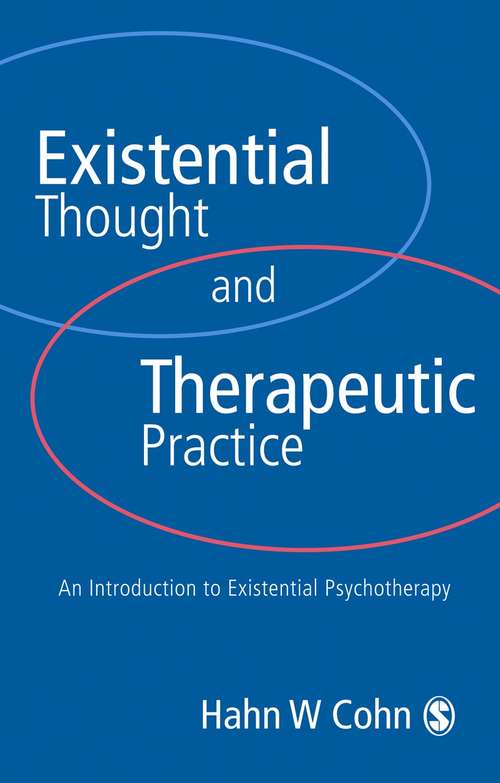 Book cover of Existential Thought and Therapeutic Practice