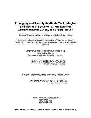 Emerging and Readily Available Technologies and National Security