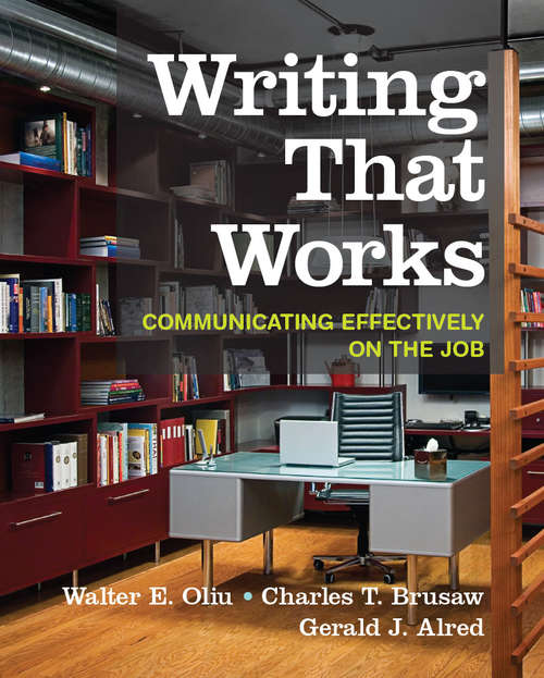 Book cover of Writing That Works