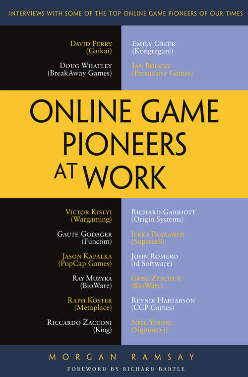 Book cover of Online Game Pioneers at Work