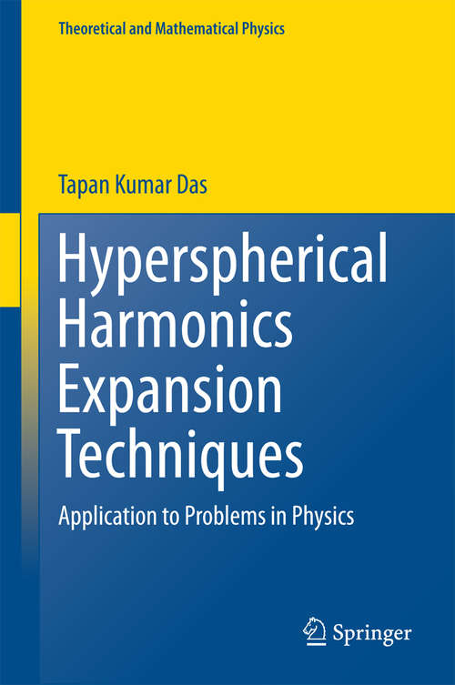 Book cover of Hyperspherical Harmonics Expansion Techniques